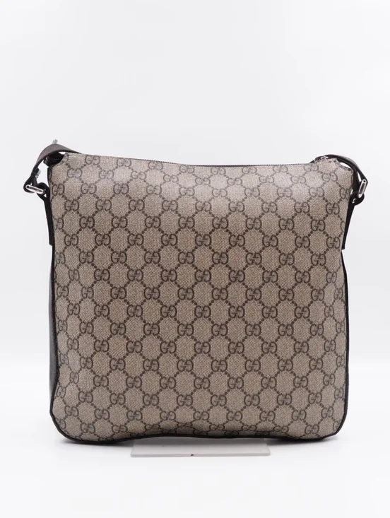 BZ42 💗 Gucci GG Supreme Coated Canvas Messenger Bag - Picture 2 of 12